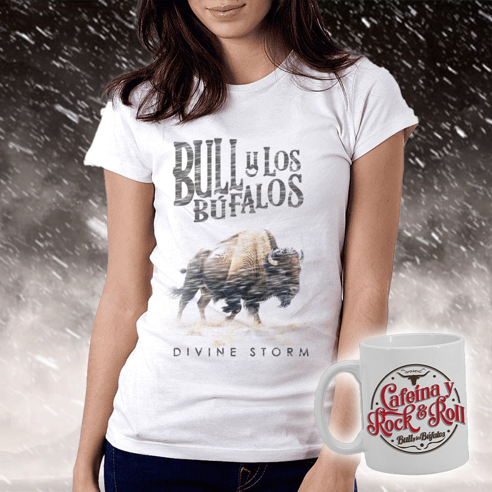 Divine Storm T-Shirt (Women's) + Cafeína y Rock and Roll Mug